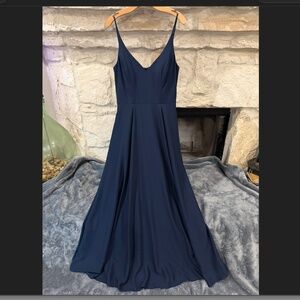 Hayley Paige Navy Evening/Prom Gown Size 10